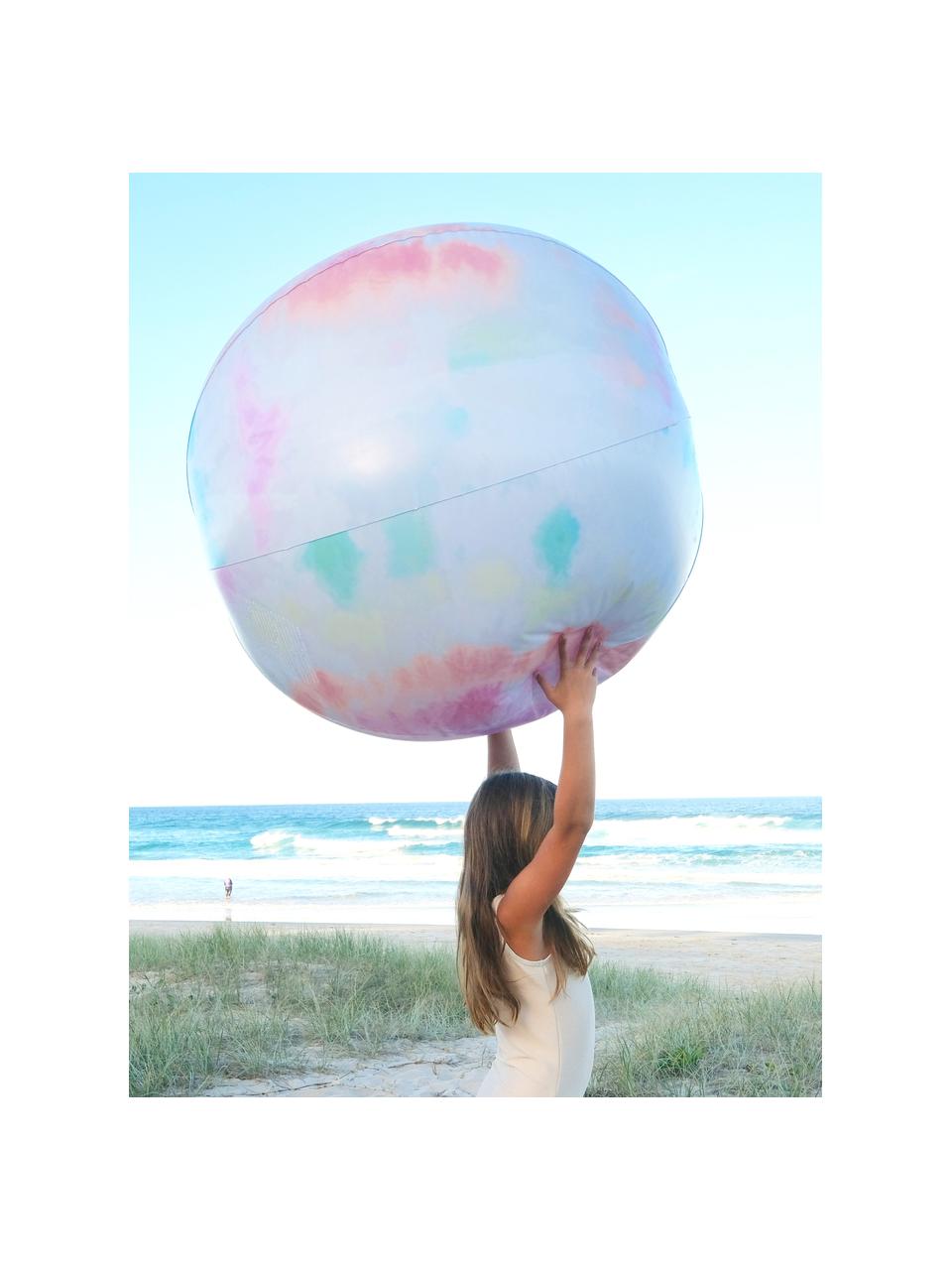 Pelota de playa grande inflable Tie Dye, Plástico, Aspecto colorido teñido, Ø 90 cm