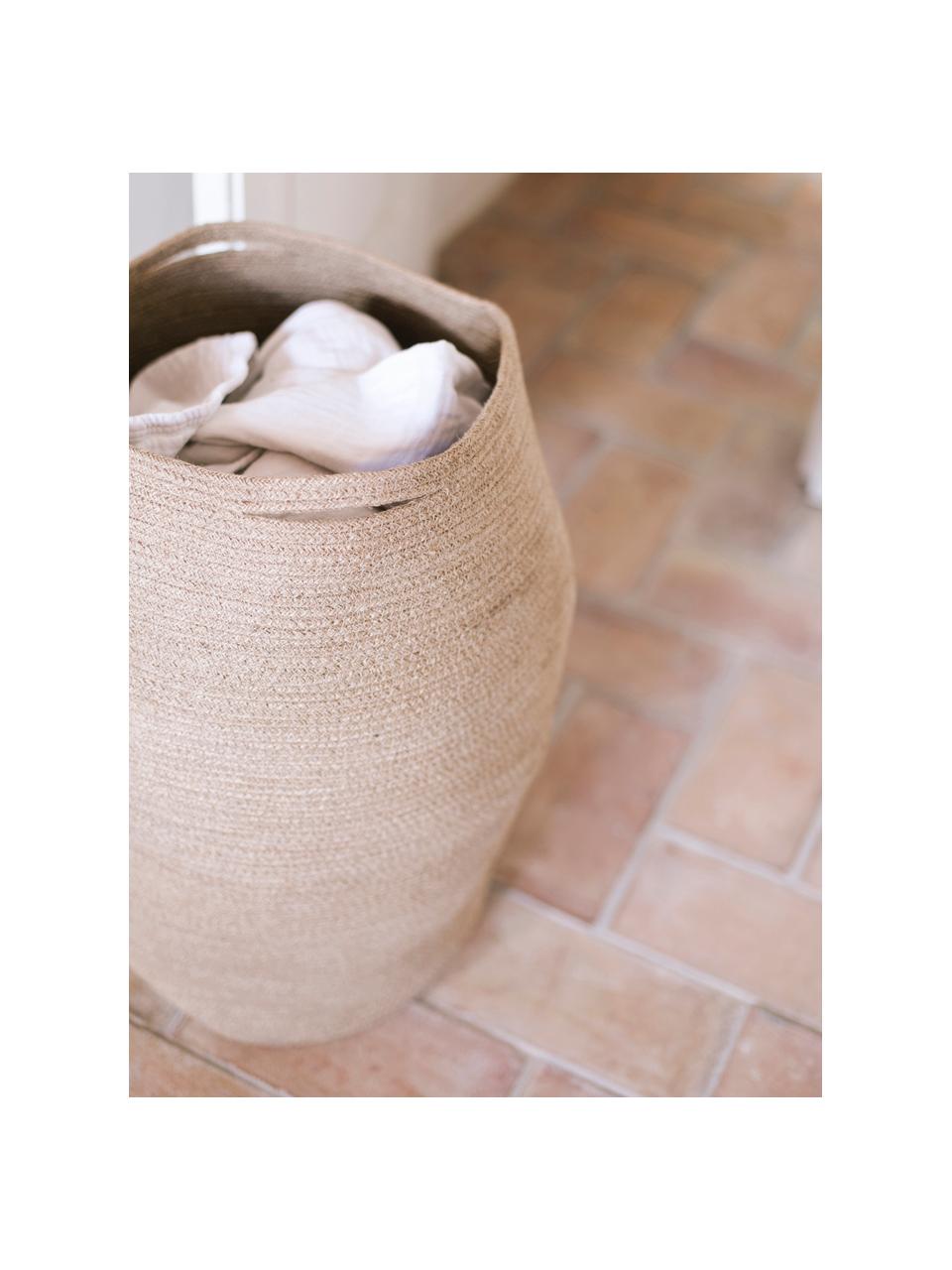 Cesta Portabiancheria Bromley, Iuta, Beige, Larg. 38 x Alt. 63 cm