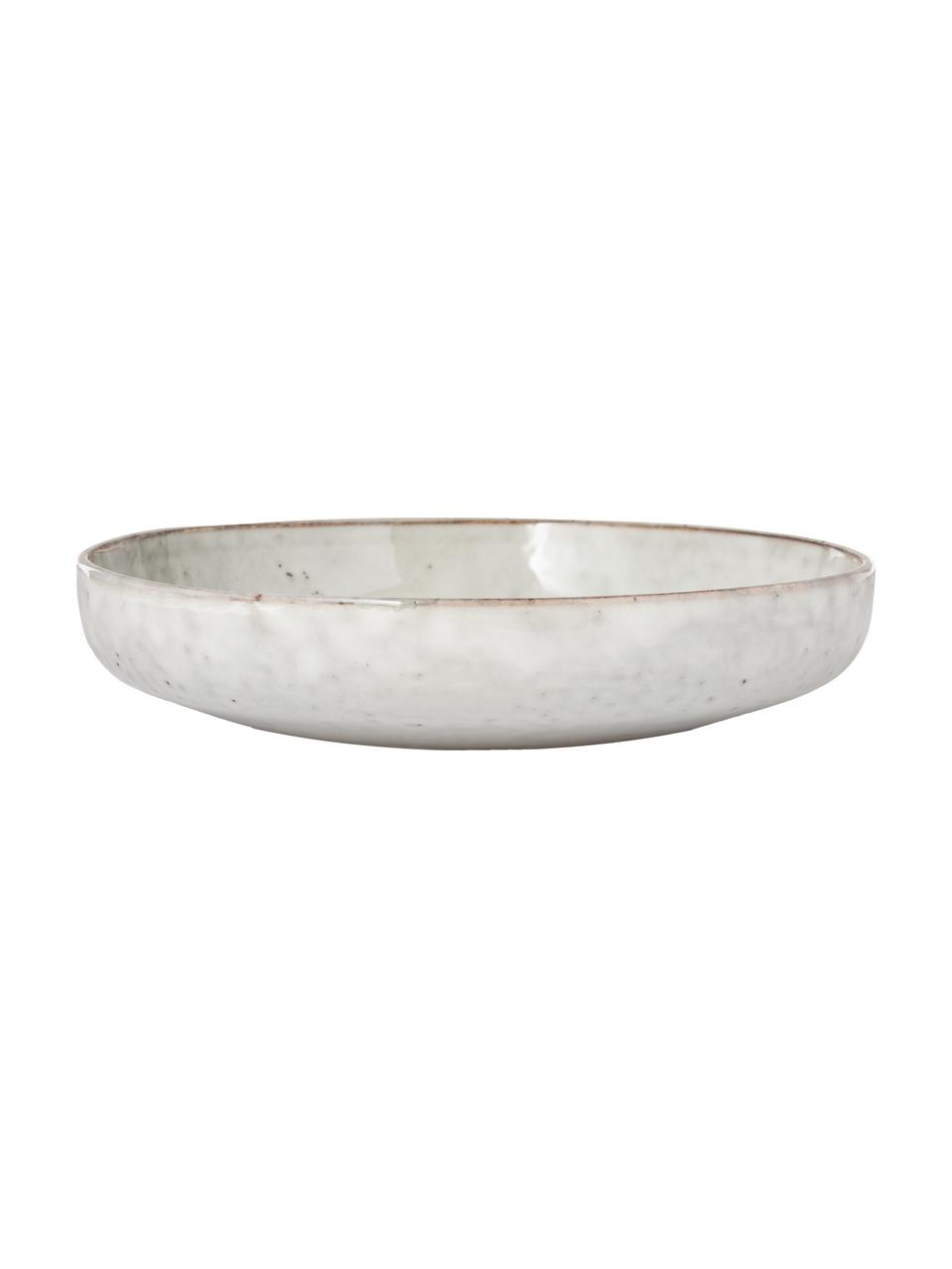 Ręcznie wykonana miska Nordic Sand, 4 szt., Kamionka, Odcienie szarego, odcienie beżowego, Ø 22 x W 5 cm