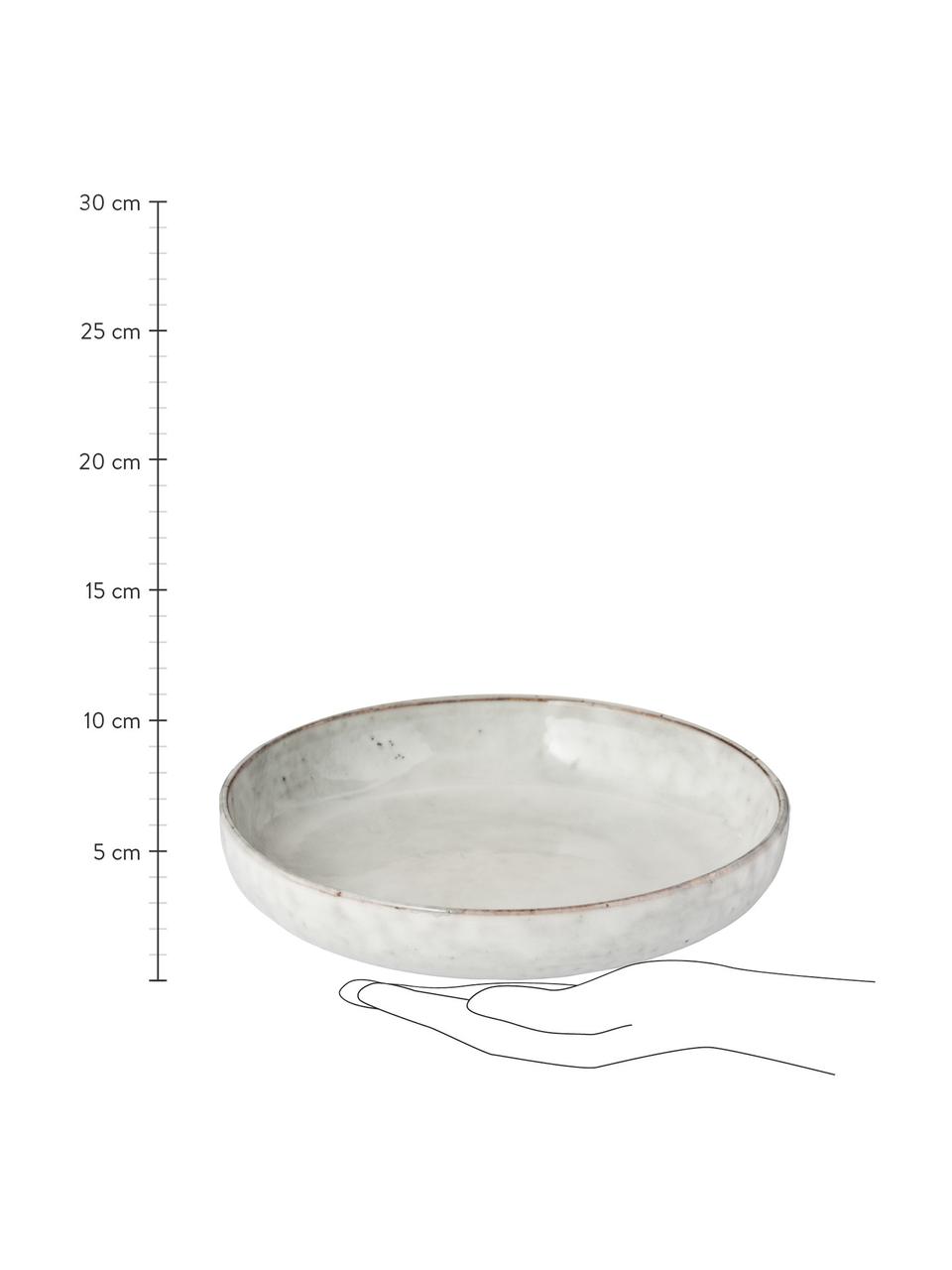 Ručně vyrobené misky Nordic Sand Ø 22 cm, 4 ks, Kamenina, Odstíny šedé, odstíny béžové, Ø 22 cm, V 5 cm