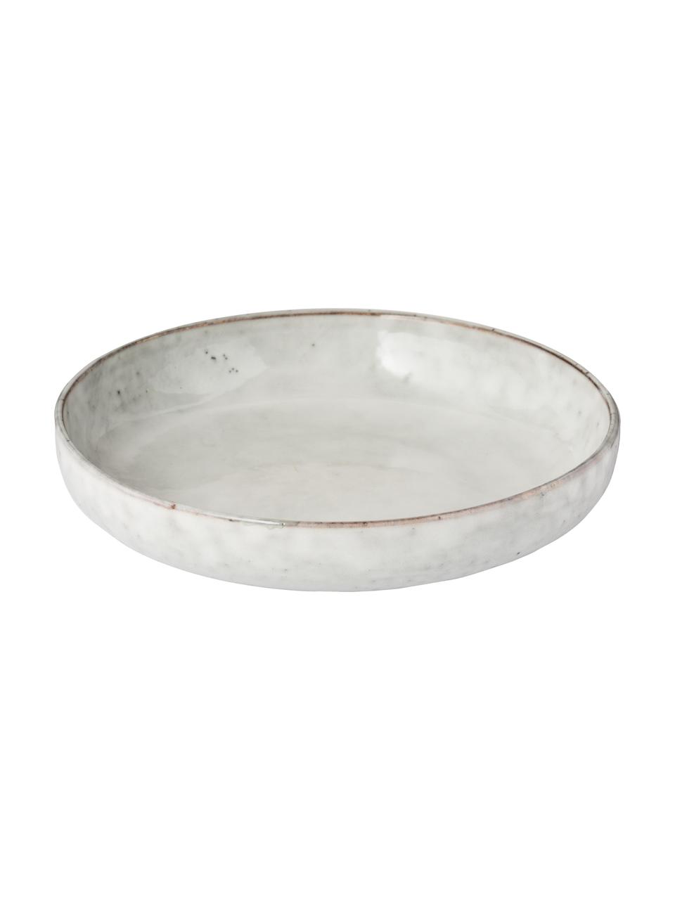 Bols artisanaux Nordic Sand Ø 22 cm, 4 pièces, Grès cérame, Tons gris et beiges, Ø 22 x haut. 5 cm