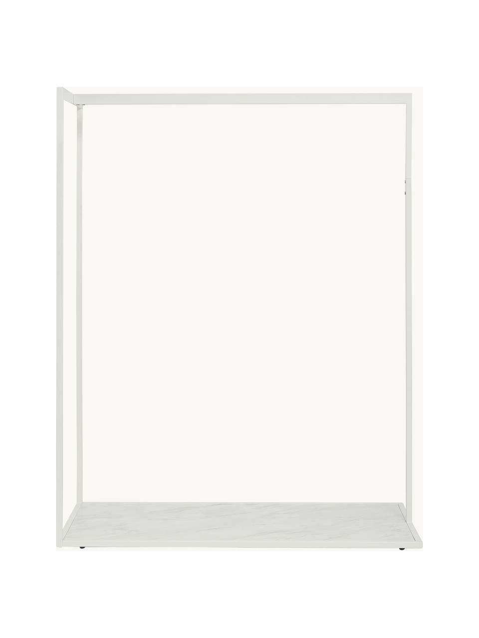 Attaccapanni da Terra 37 x 37 x 179 cm Metallo Bianco Marmo