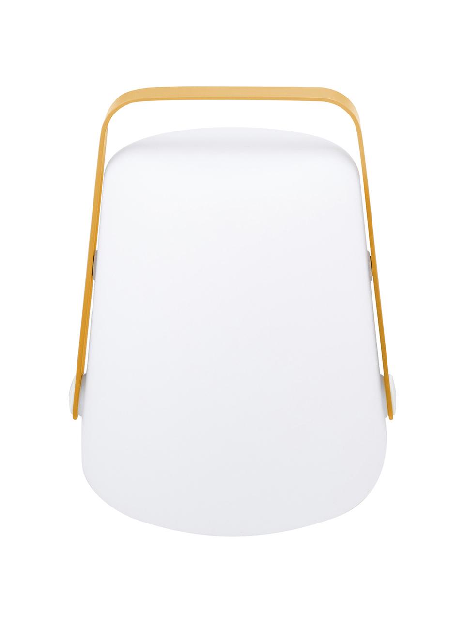 Lámpara LED para exterior Balad, portátil, Lámpara: polietileno tratado para , Asa: aluminio pintado, Amarillo, Ø 19 x Al 25 cm