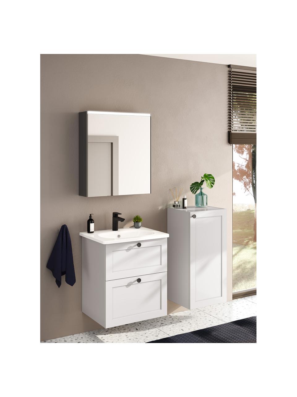 Mueble bajo lavabo Rafaella, Gris claro, An 60 x Al 67 cm