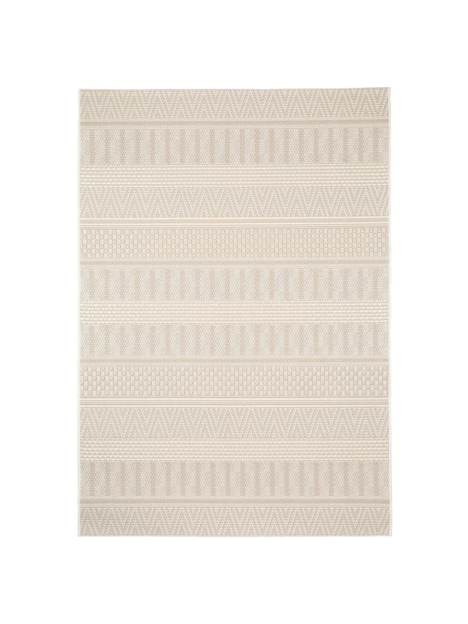 Tappeto etnico da interno-esterno Naoto, 100% polipropilene, Crema, beige chiaro, Larg. 200 x Lung. 290 cm (taglia L)