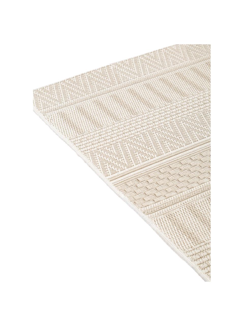 Tapis d'extérieur ethnique Naoto, Crème, beige clair