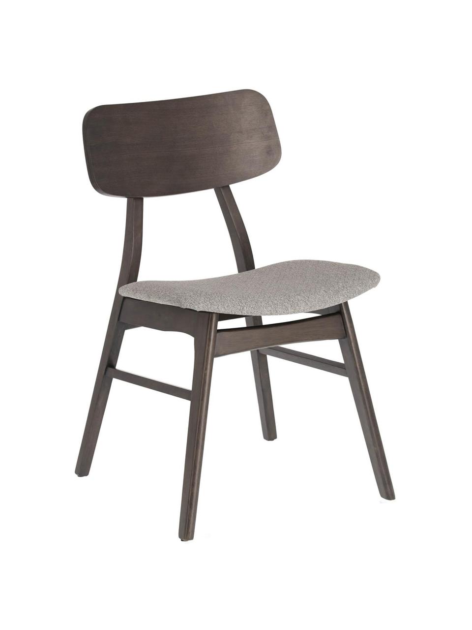 Dřevěná židle Selia, 2 ks, Odstíny šedé