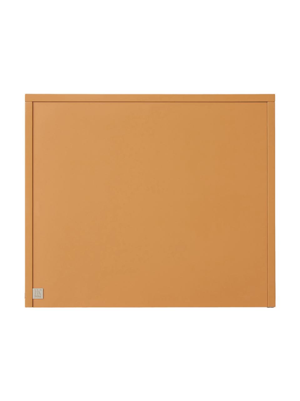 Nachttisch Ginger Orange mit Schubladen, Mitteldichte Holzfaserplatte (MDF), Hellbraun, B 60 x H 51 cm