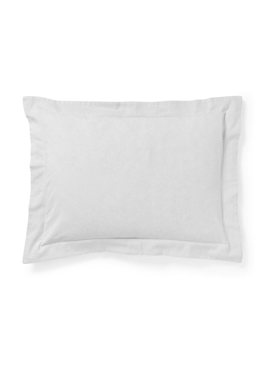 Funda de almohada de franela Laia, Gris claro, An 45 x L 110 cm