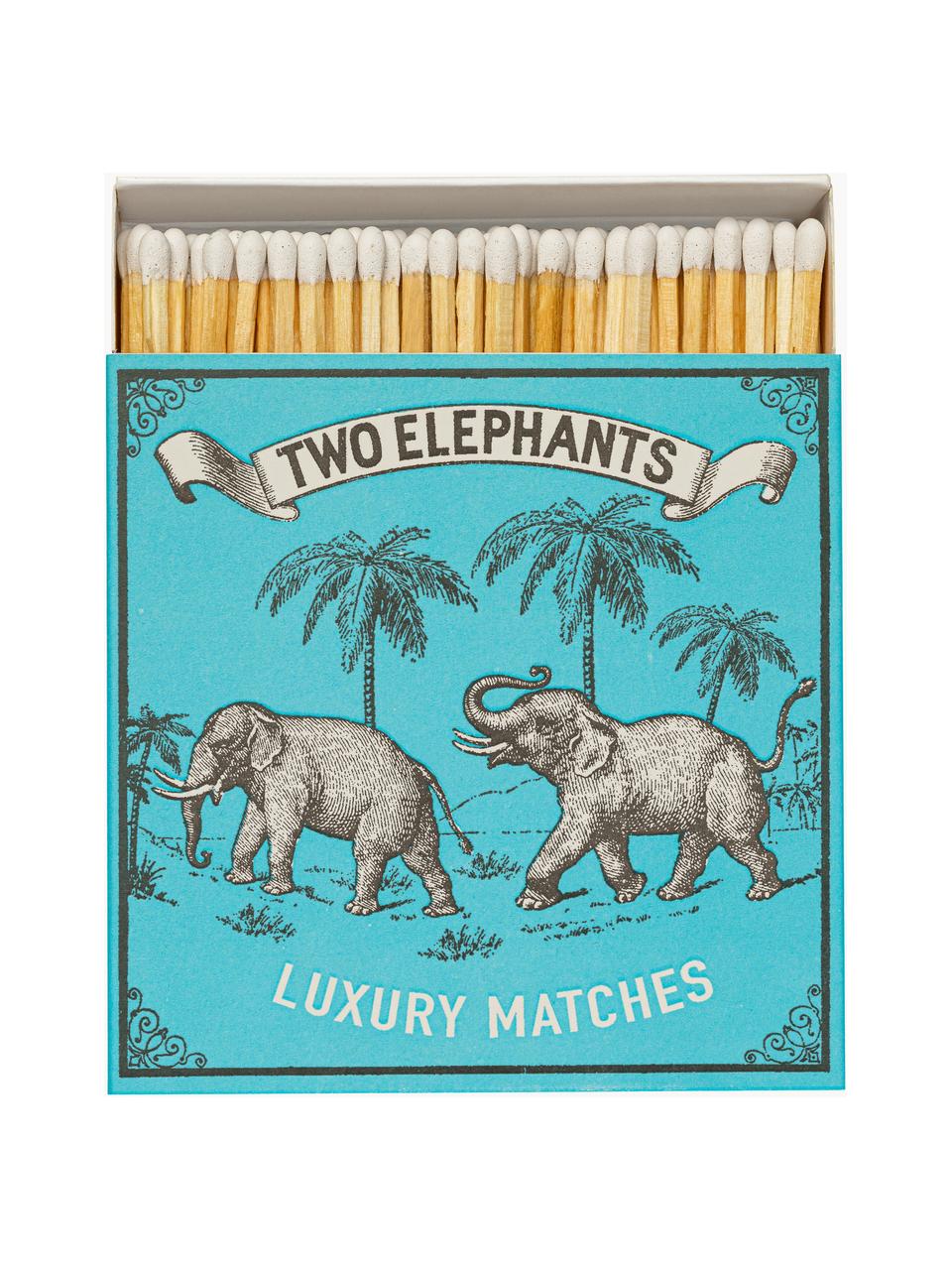 Design Streichholzschachtel Two Elephants, Box: Karton Dieses Produkt wir, Two Elephants, B 11 x H 11 cm