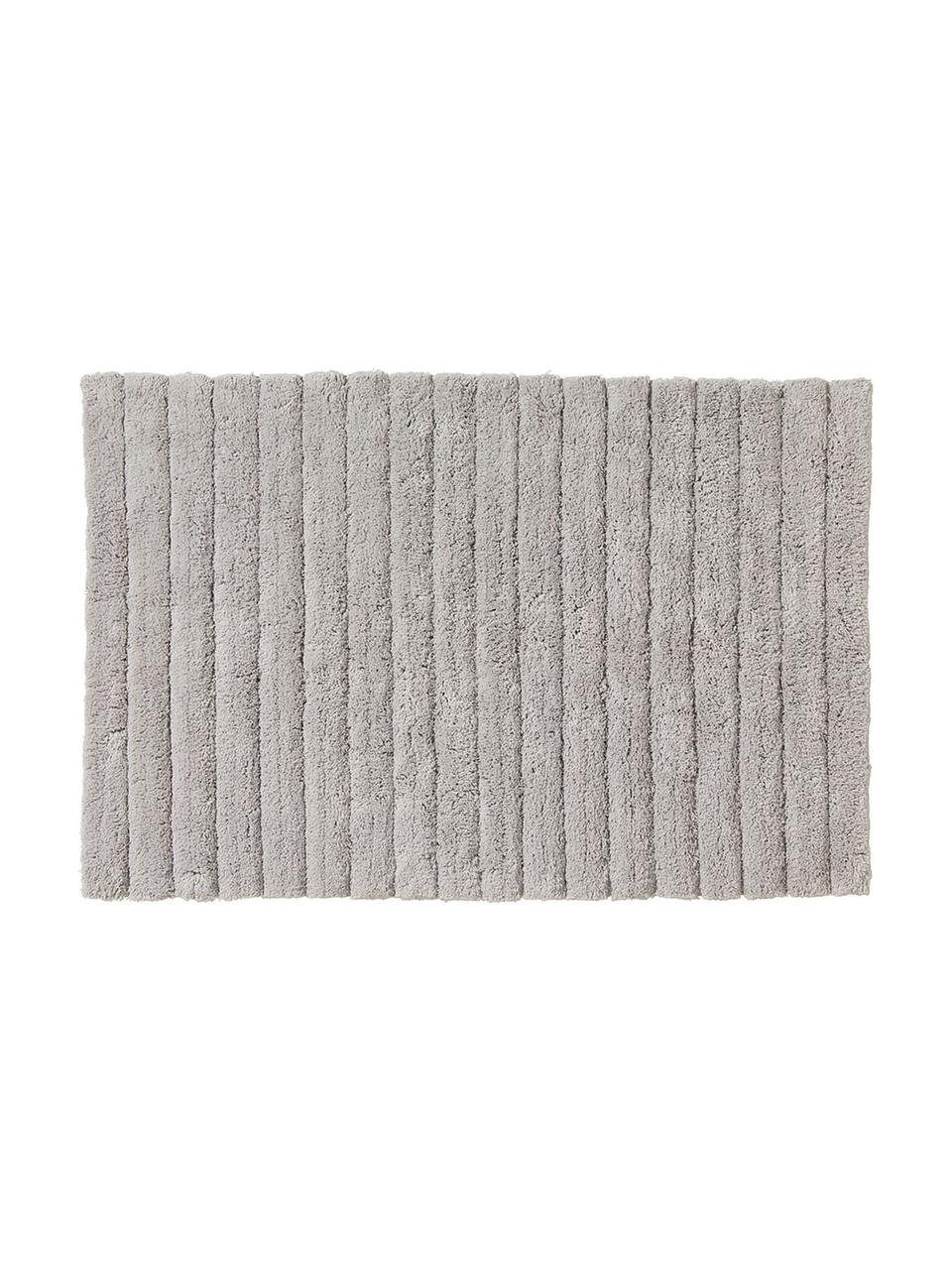 Tappetino bagno grigio chiaro Board, Cotone, qualità pesante, 1900 g/m², Grigio chiaro, Larg. 50 x Lung. 60 cm