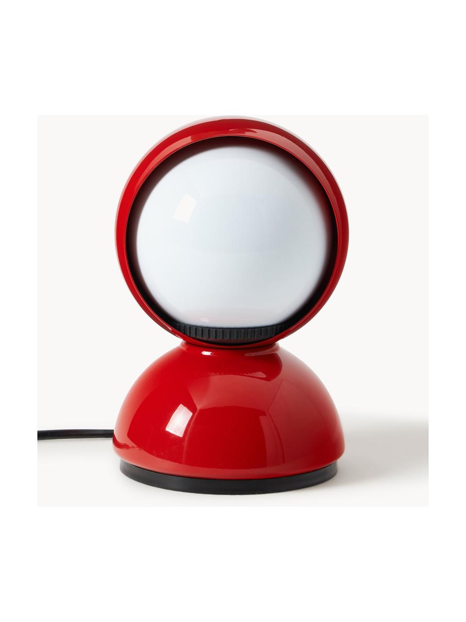 Malá nastavitelná stolní lampa Eclisse, Červená, Ø 12 cm, V 18 cm