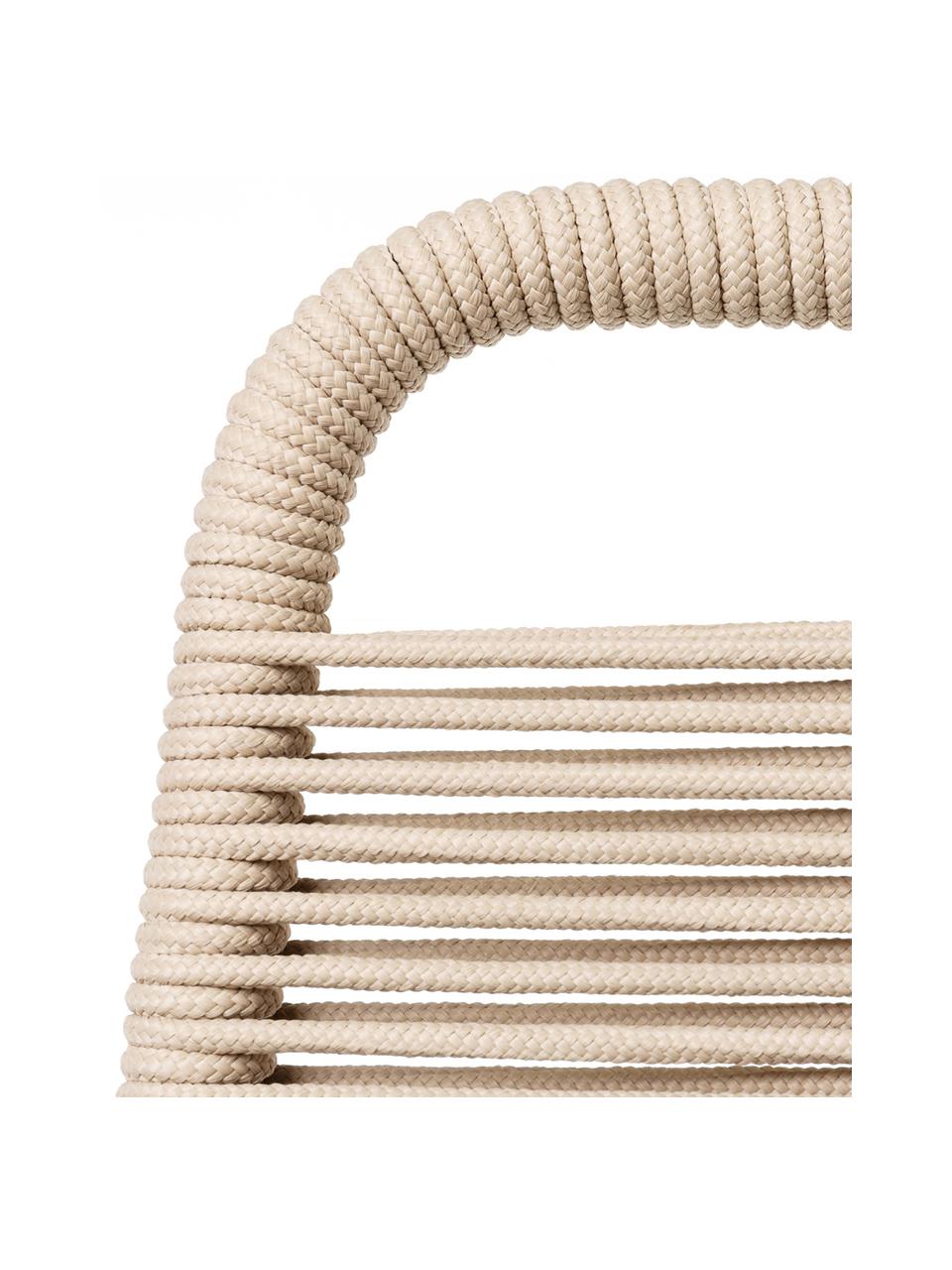 Gartenstühle Suture mit Kunststoff-Geflecht, 2 Stück, Gestell: Edelstahl, beschichtet, Beige, B 53 x T 53 cm