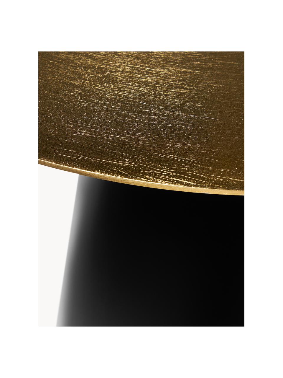 Tables d'appoint en métal Zelda, 2 élém., Couleur dorée, noir, Lot de différentes tailles