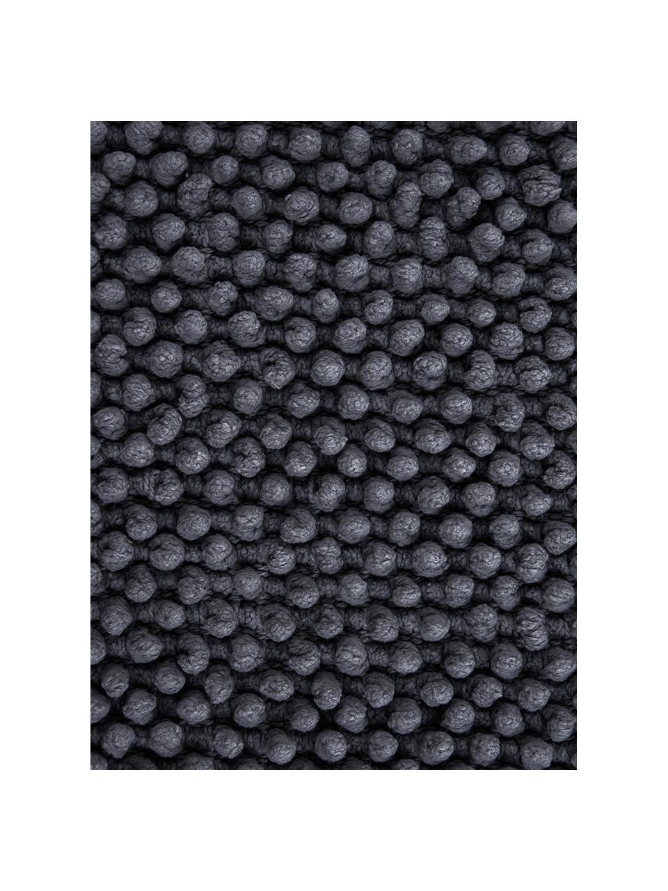 Federa arredo strutturata in cotone grigio scuro Indi, 100% cotone, Grigio scuro, Larg. 45 x Lung. 45 cm