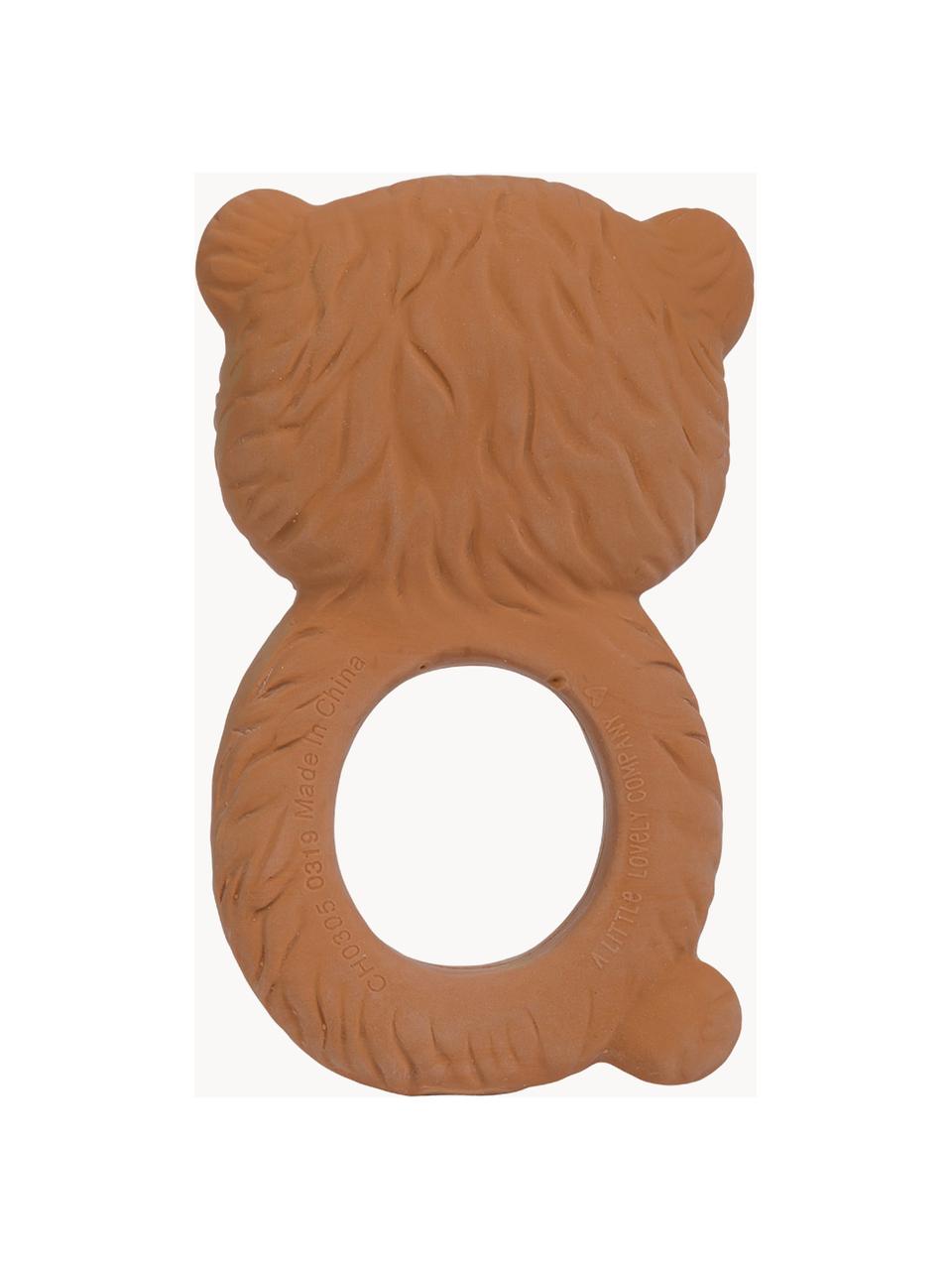 Anello massaggiagengive in gomma naturale Bear, Gomma naturale, Orso, Larg. 6 x Alt. 10 cm