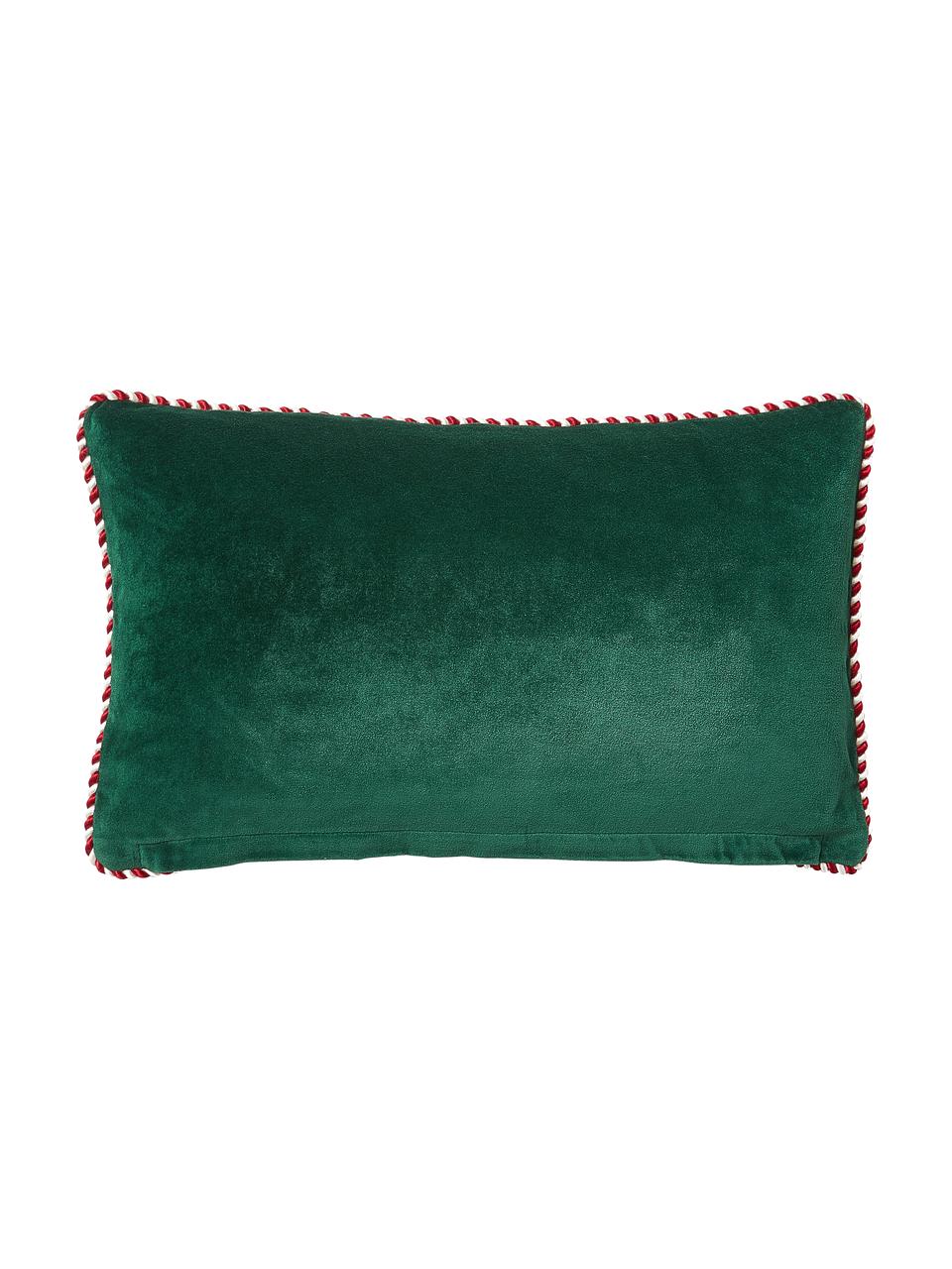Komplet poszewek na poduszkę z aksamitu Jolly, 2 elem., Aksamit (100% poliester), Ciemny zielony, S 30 x D 50 cm
