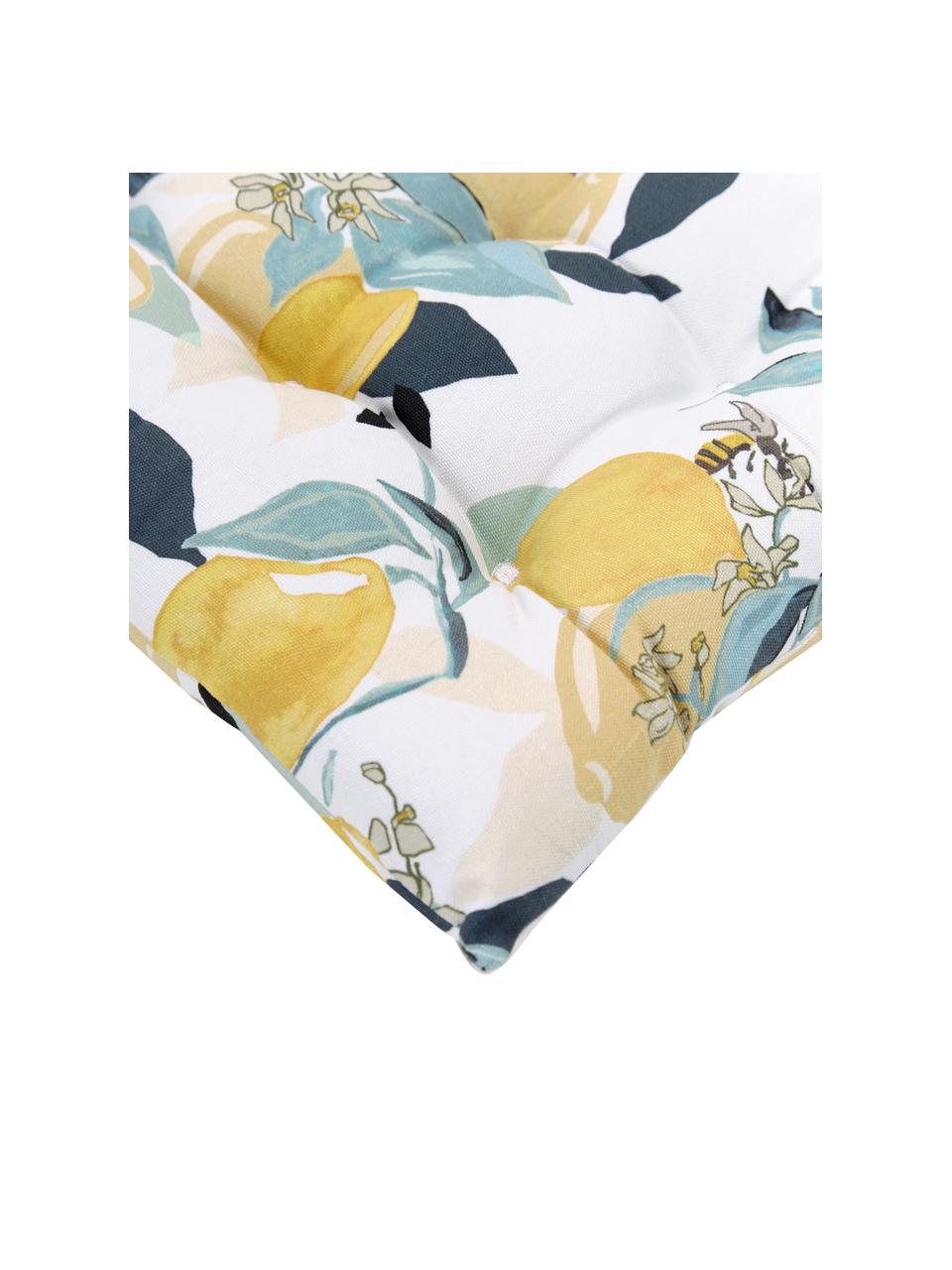 Coussin de chaise 40x40 motif citron Bumble, Multicolore, larg. 40 x long. 40 cm