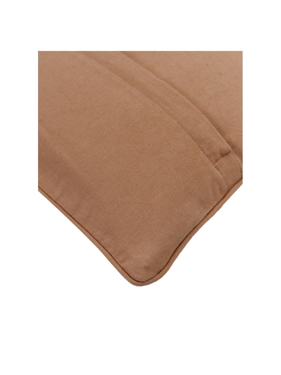 Katoenen kussenhoes Blaki in bruin, 100% katoen, Bruin, B 45 x L 45 cm