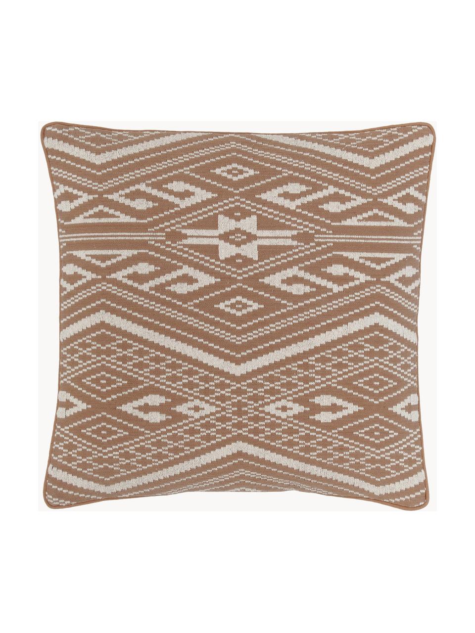 Katoenen kussenhoes Blaki in bruin, 100% katoen, Bruin, B 45 x L 45 cm