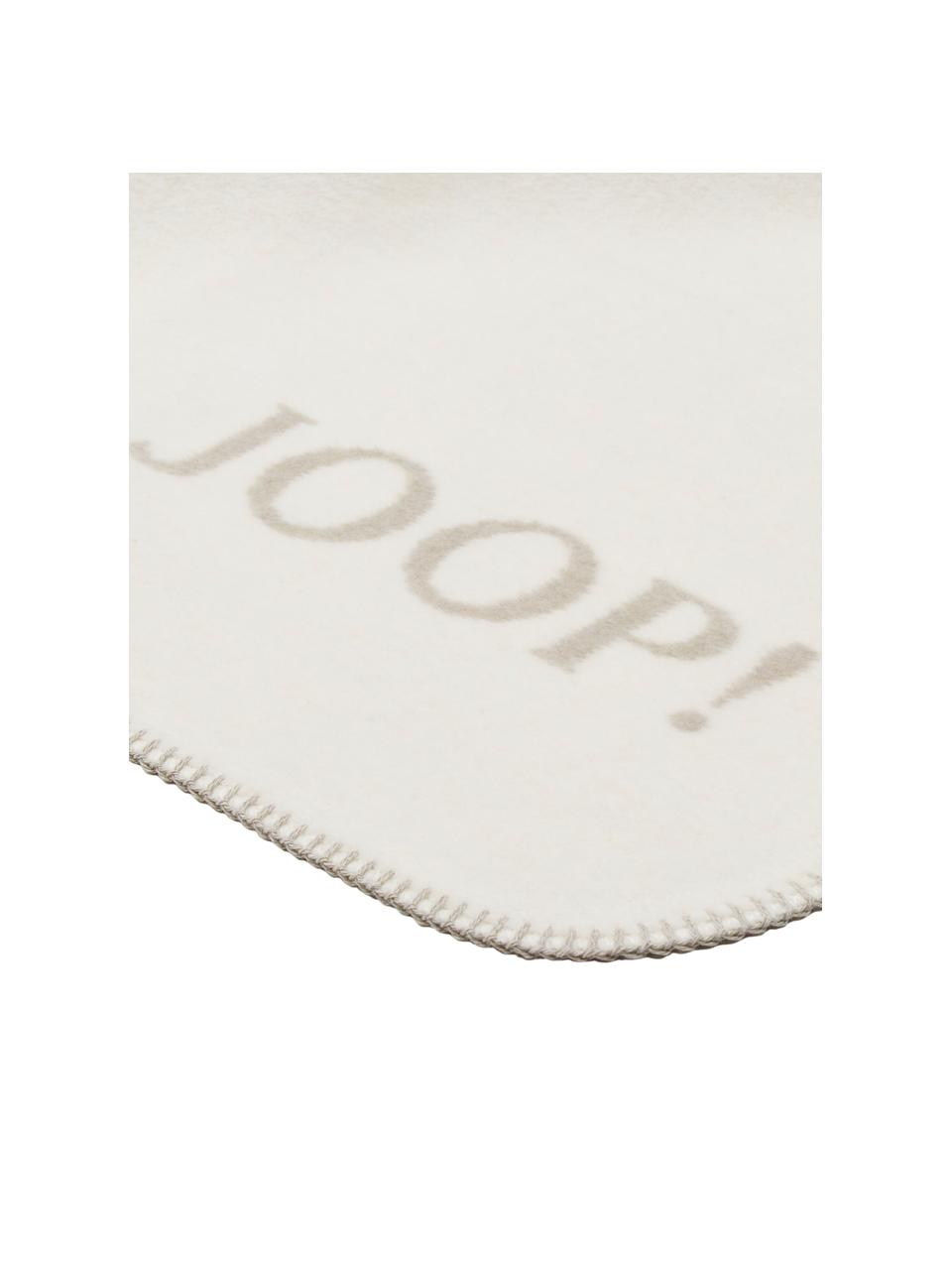 Obojstranná flísová deka Uni Doubleface, 58 % bavlna, 35 % polyakryl, 7 % polyester, Béžová, krémová, Š 150 x D 200 cm