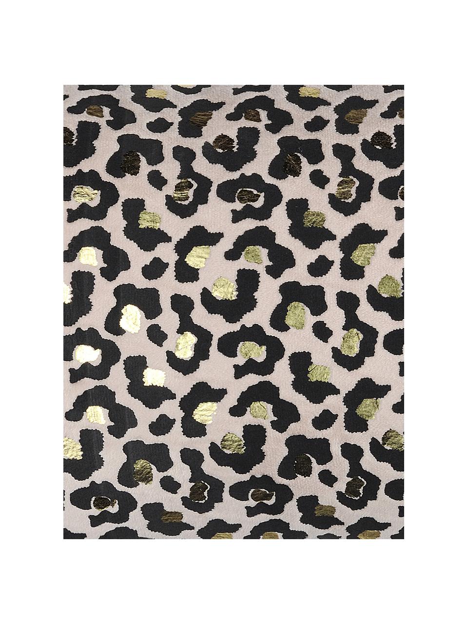 Cojín Jangal, con relleno, 100% poliéster, Negro, beige, dorado, An 30 x L 50 cm