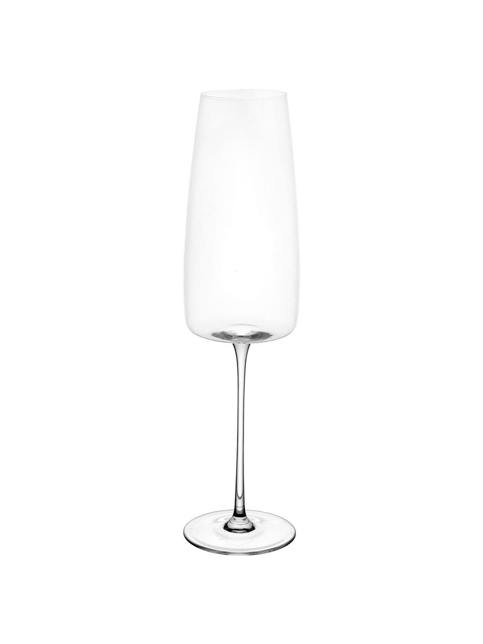 Kieliszek do szampana ze szkła kryształowego Moinet, 6 szt., Szkło kryształowe, Transparentny, Ø 7 x W 25 cm, 340 ml