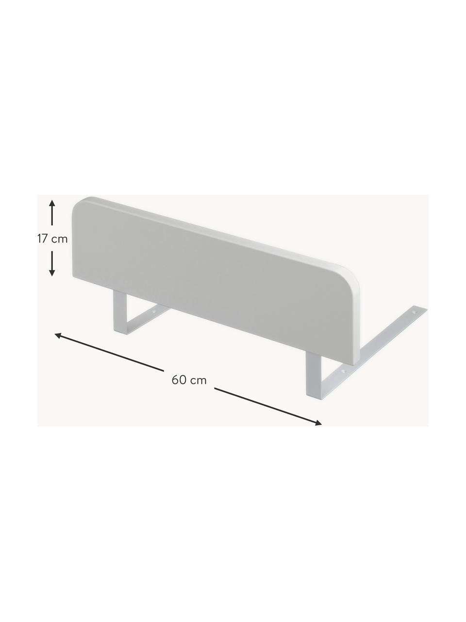 Rausfallschutz für Kinderbett Junior Grow, Mitteldichte Holzfaserplatte (MDF), Holz, weiß lackiert, B 60 x H 17 cm