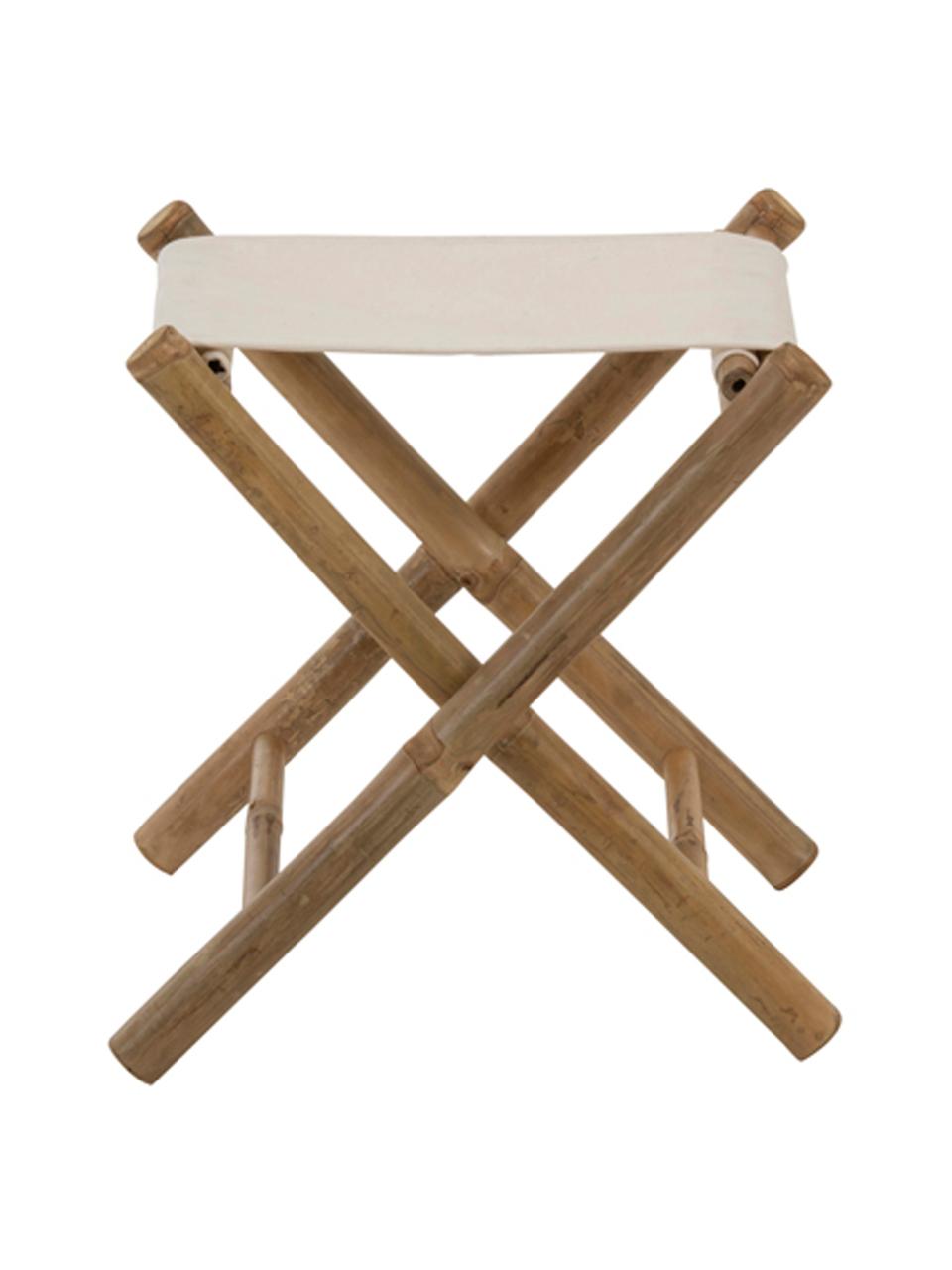  Taburete plegable de bambú natural, silla de madera