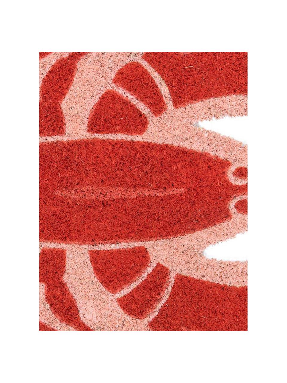 Deurmat Lobster, Kokosvezels, Rood, B 40 x L 70 cm