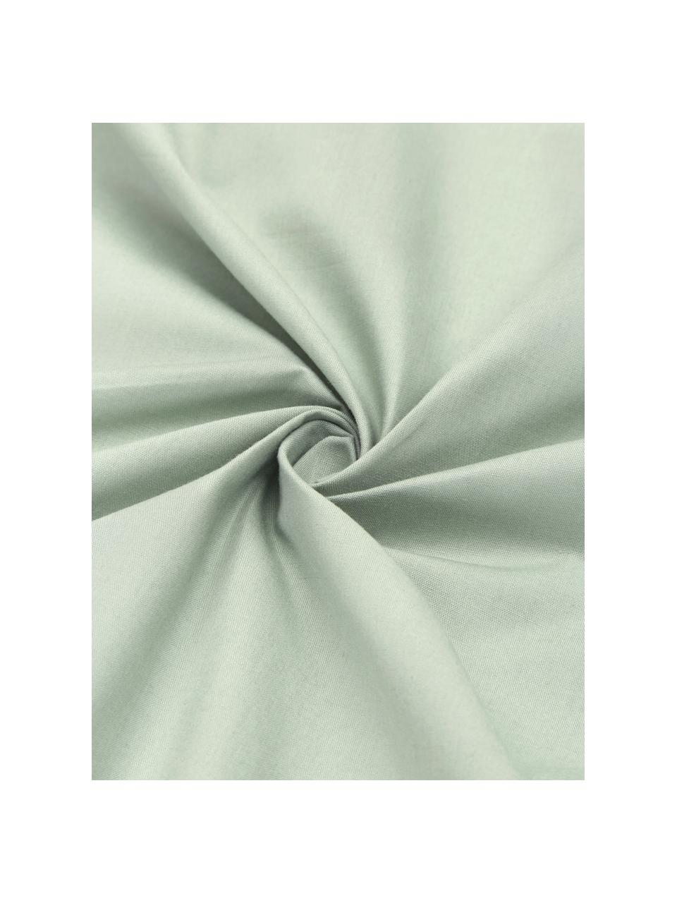 Taie d'oreiller percale de coton Bommy, 2 pièces, Vert, larg. 65 x long. 65 cm