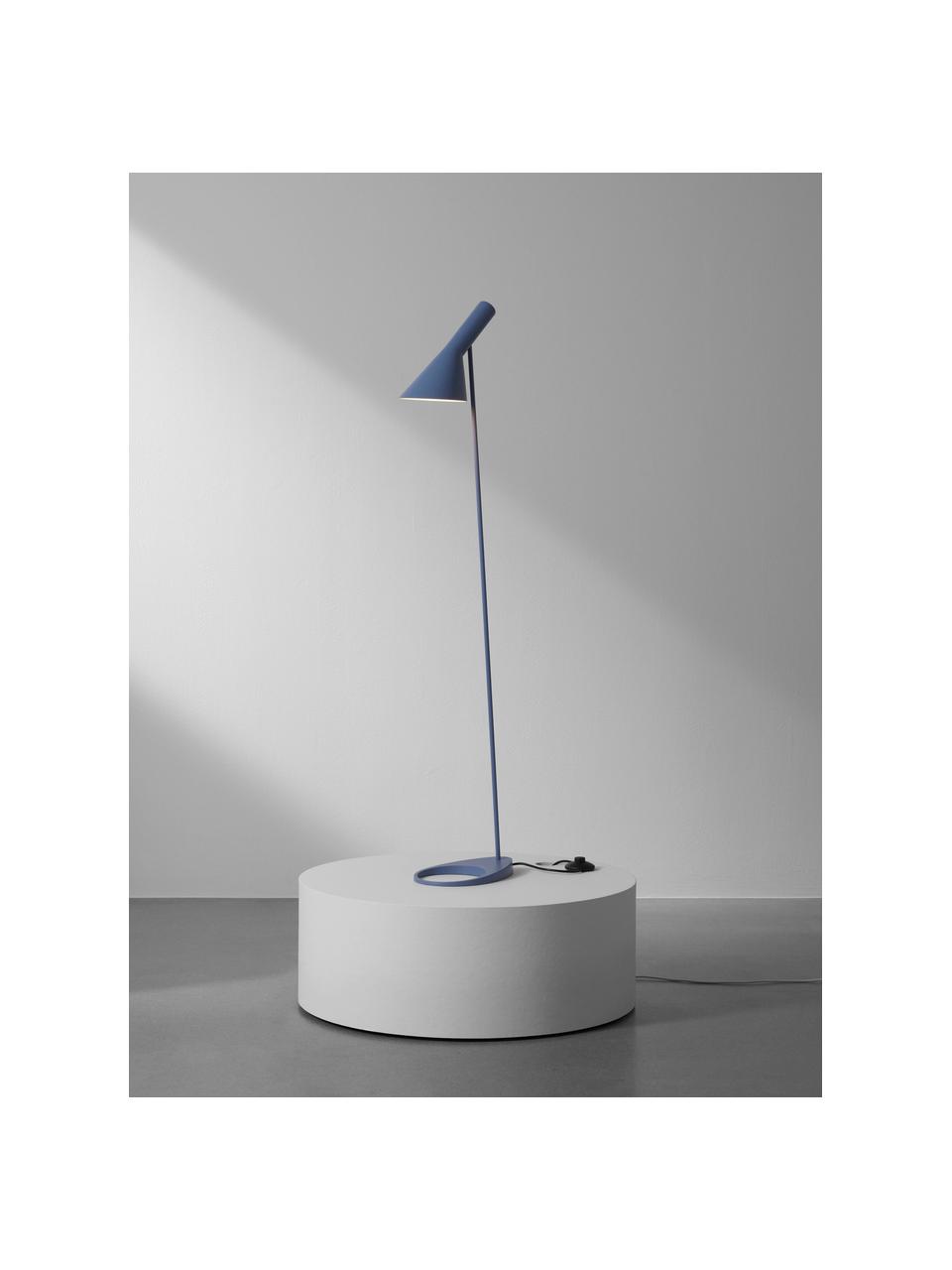 Kleine leeslamp AJ, Lamp: gecoat staal, Grijsblauw, H 130 cm