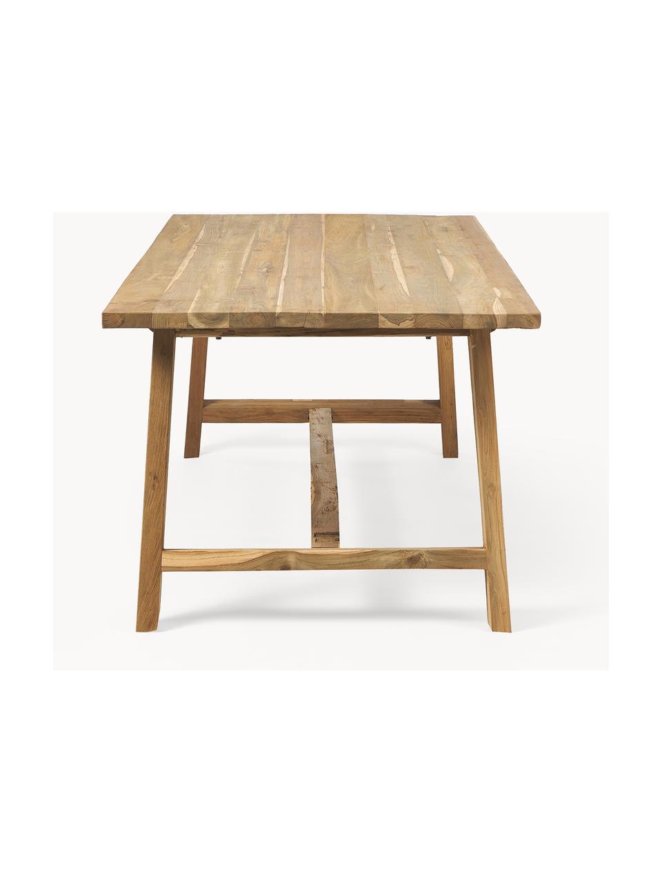 Eettafel Lawas van teakhout, verschillende formaten, Gerecycled teakhout, naturel

Dit product is gemaakt van duurzaam geproduceerd, FSC®-gecertificeerd hout., Teakhout, B 180 x D 90 cm