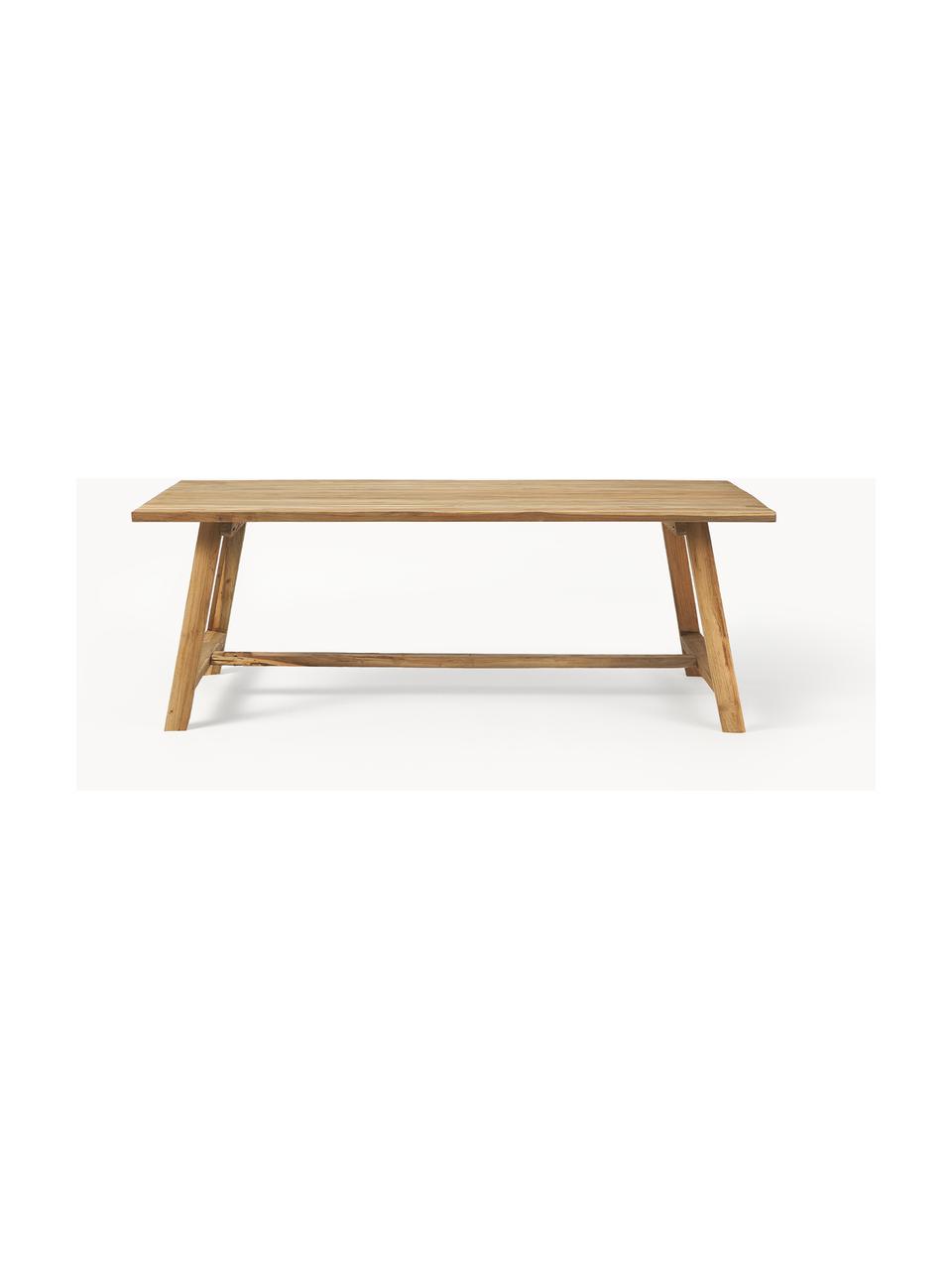 Mesa de comedor de madera de teca Lawas, tamaños diferentes, Madera de teca natural reciclada

Este producto está hecho de madera de origen sostenible y con certificación FSC®., Madera de teca, An 180 x F 90 cm