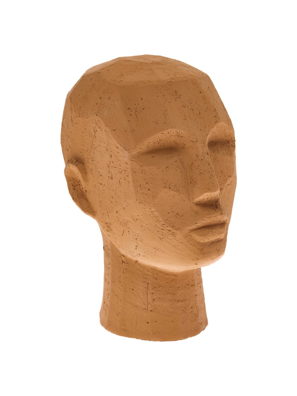 Decoratief object Head, Terracotta, Terracottarood, B 18 x H 25 cm