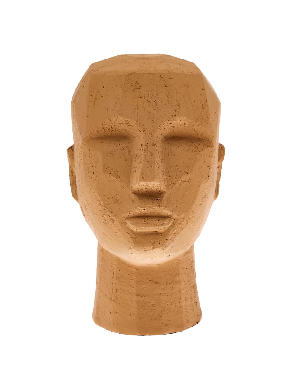 Decoratief object Head, Terracotta, Terracottarood, B 18 x H 25 cm