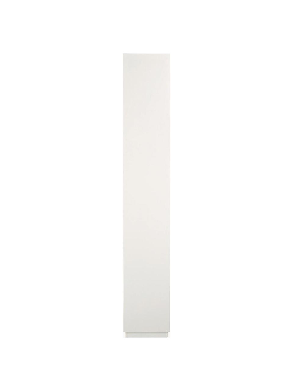 Étagère en bois  de chêne Newbuy, Blanc, bois de chêne, larg. 90 x haut. 210 cm