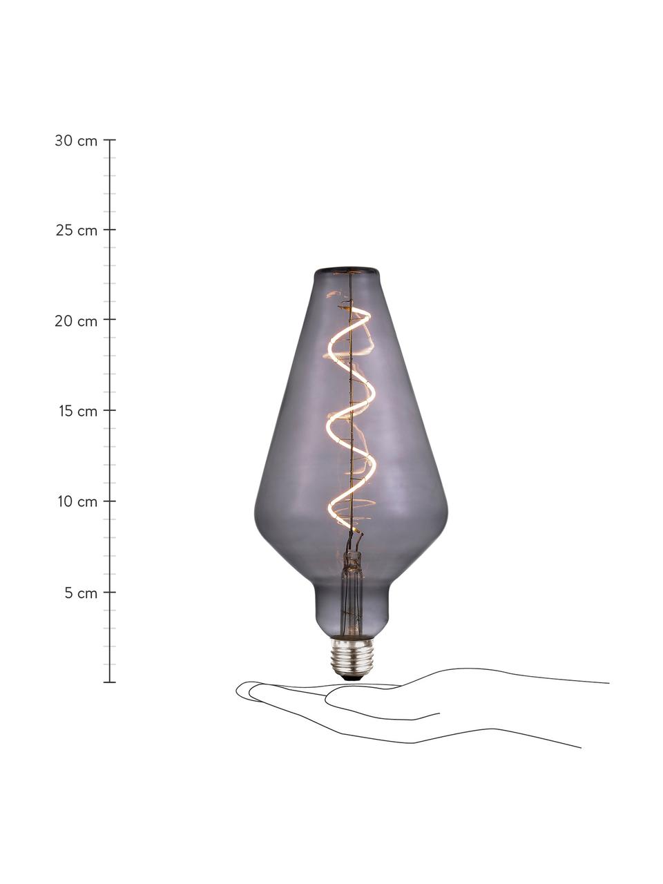Żarówka XL LED z funkcją przyciemniania E27/140 lm, ciepła biel, 1 szt., Szary, transparentny, Ø 13 x W 23 cm