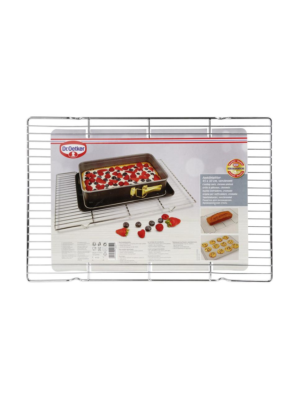 Chladicí mřížka Cook, Chromovaný kov, Odstíny chromu, Š 30 cm, D 45 cm