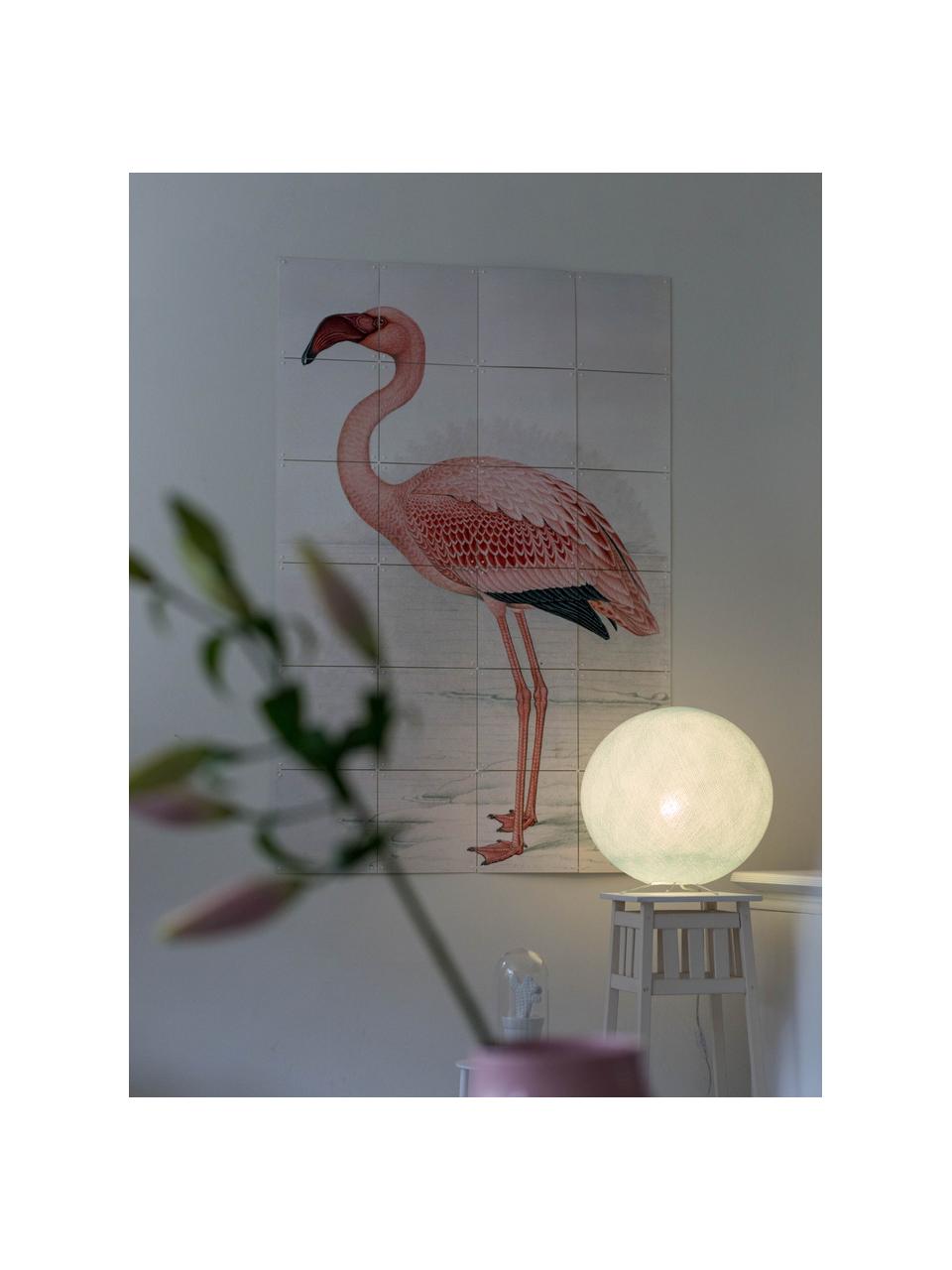 DIY tafellamp Colorain, Lampenkap: polyester, Lampvoet: metaal, Lichtblauw, Ø 36 cm