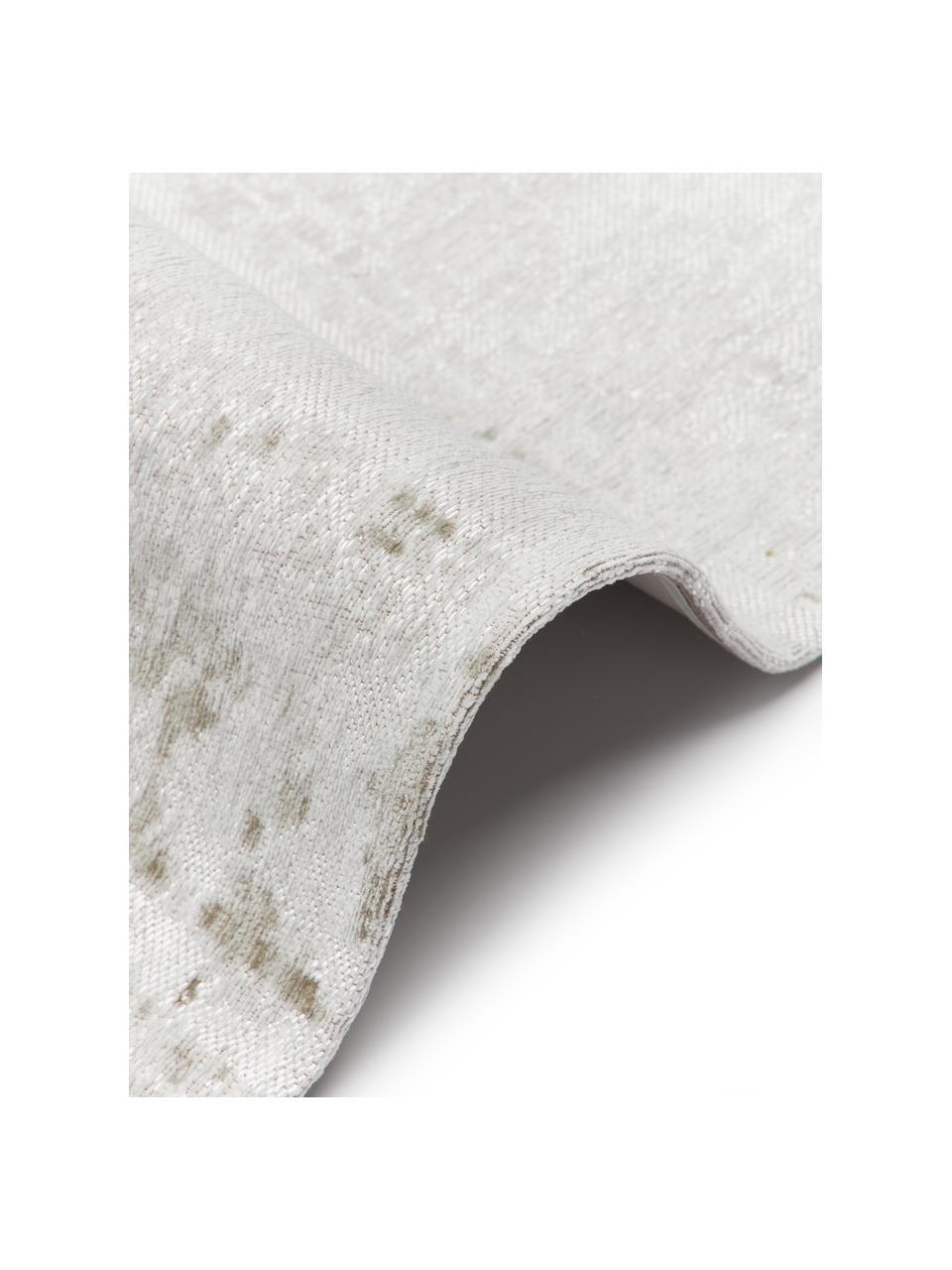 Bavlnený koberec tkaný naplocho Louisa, Sivá, béžová, odtiene striebornej, Š 80 x D 150 cm (veľkosť XS)