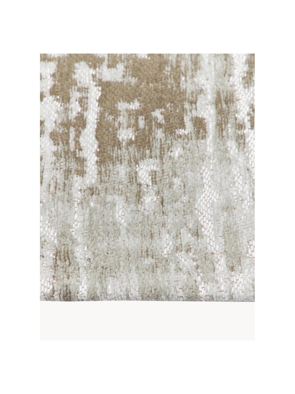 Tapis en coton tissé à plat argent/gris/beige Louisa, Tons gris, argenté, larg. 80 x long. 150 cm (taille XS)