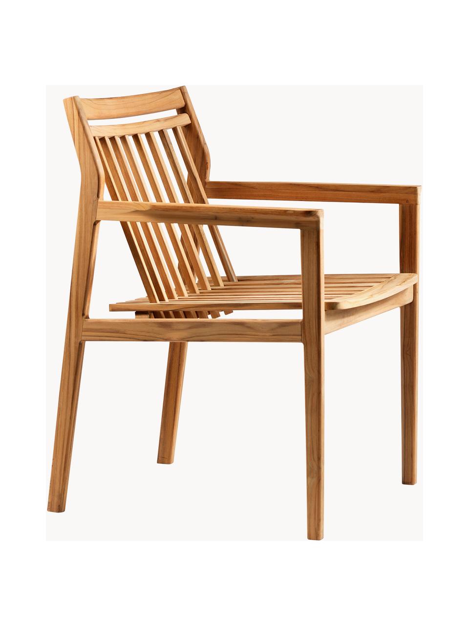 Krzesło ogrodowe z drewna tekowego Sammen, Drewno tekowe

Ten produkt jest wykonany z drewna pochodzącego ze zrównoważonych upraw, które posiada certyfikat FSC®., Drewno tekowe, S 63 x G 60 cm