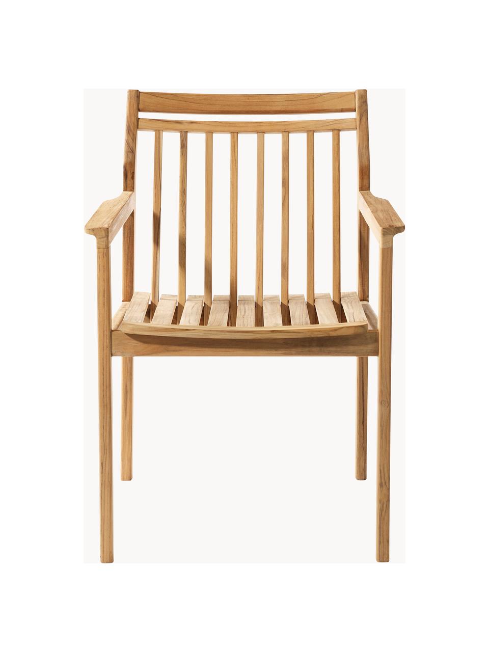 Zahradní židle z teakového dřeva Sammen, Teakové dřevo

Tento produkt je vyroben z udržitelných zdrojů dřeva s certifikací FSC®., Teakové dřevo, Š 63 cm, H 60 cm