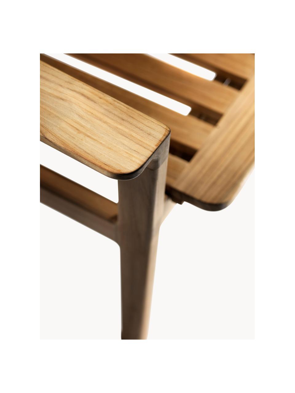 Krzesło ogrodowe z drewna tekowego Sammen, Drewno tekowe z certyfikatem FSC, Drewno tekowe, S 63 x G 60 cm