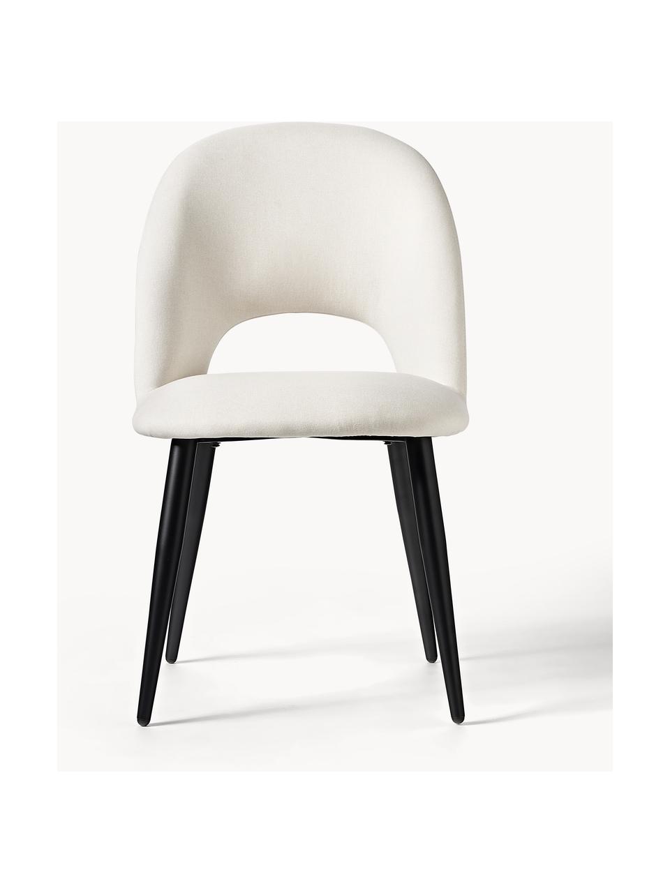 Čalouněná židle Rachel, Krémově bílá, Š 53 cm, H 57 cm