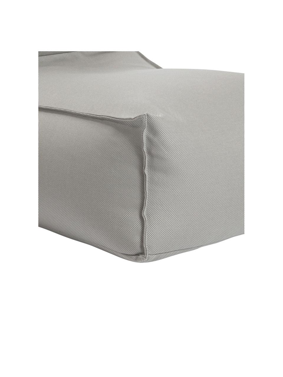 Puff tumbona para exterior Korfu, Polipropileno, Gris, An 94 x F 60 cm