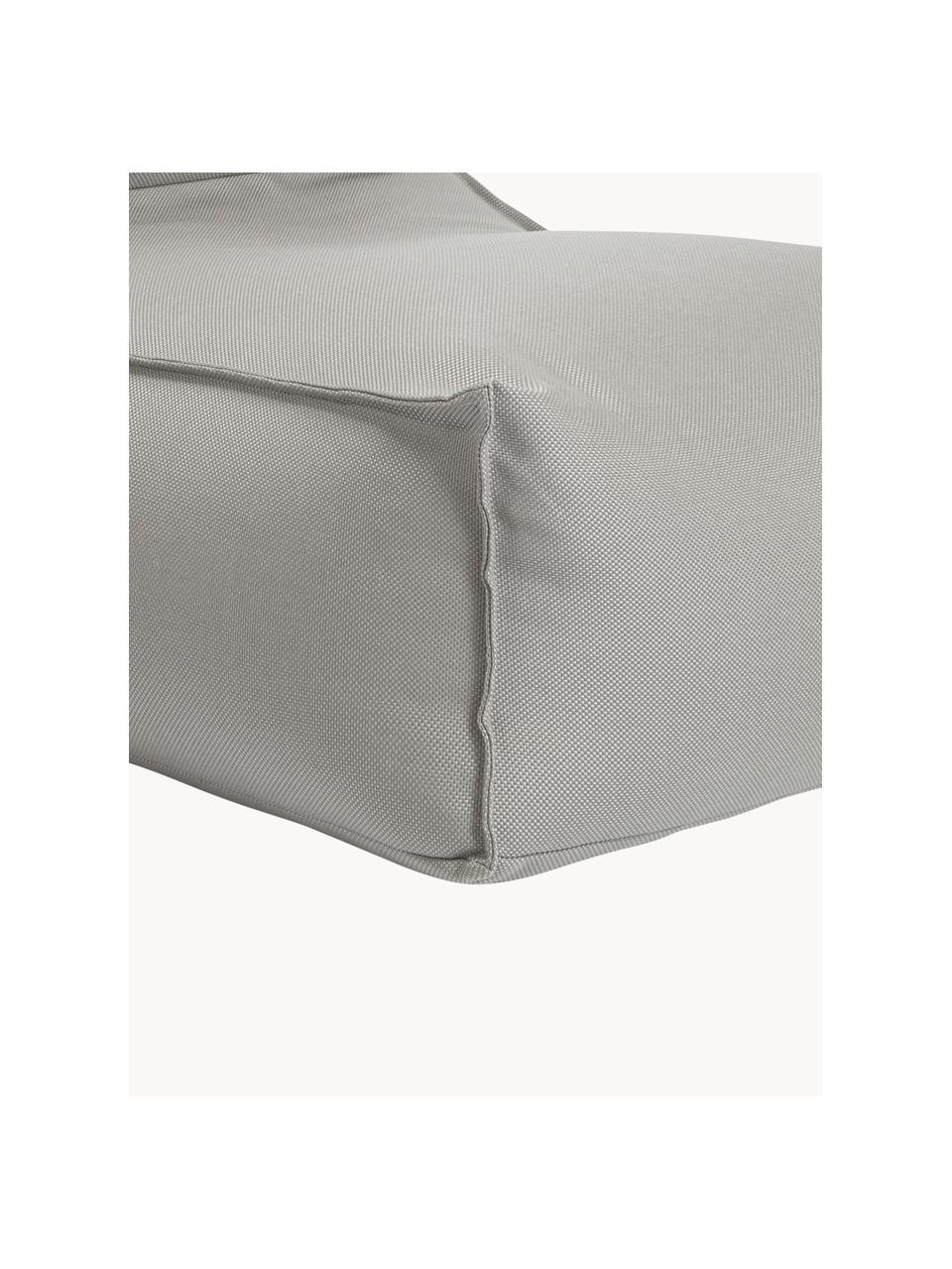 Puf tumbona para exterior Korfu, Polipropileno, Gris, An 94 x F 60 cm