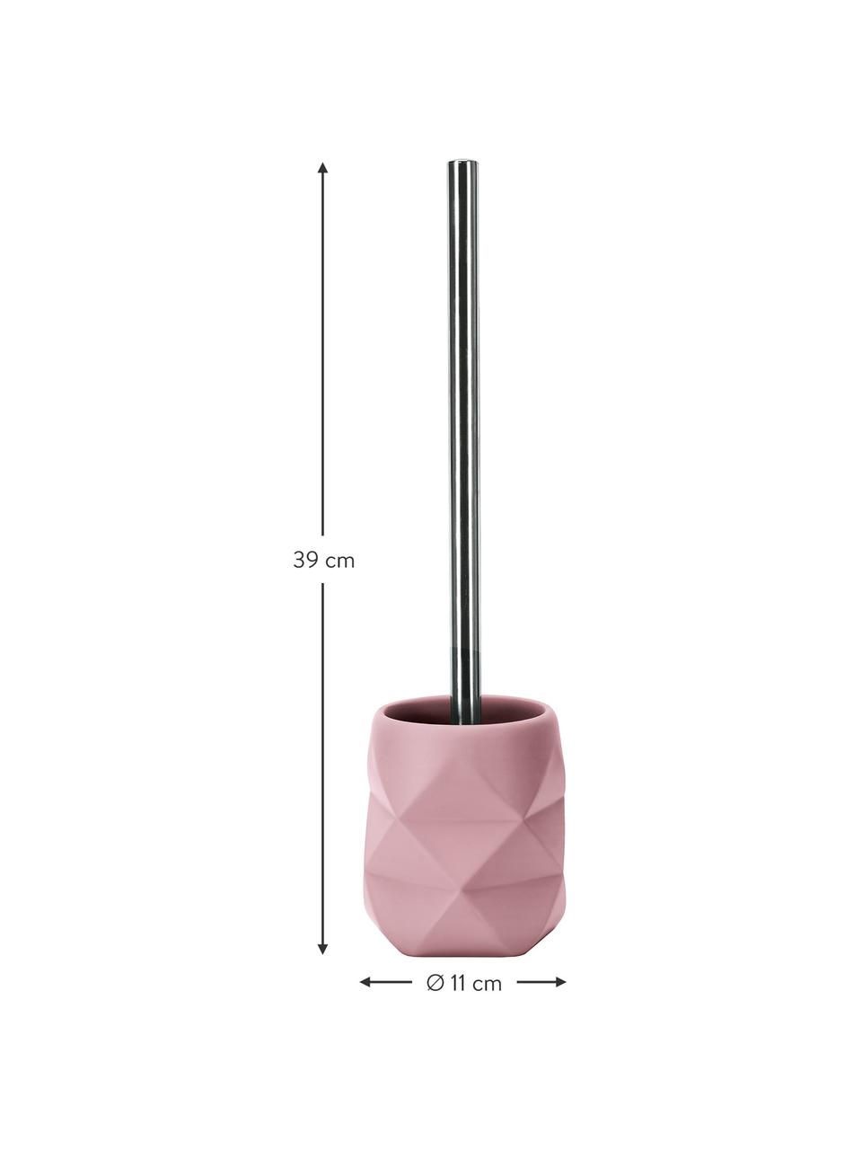 Brosse pour WC Crackle, Rose, Ø 11 x haut. 39 cm