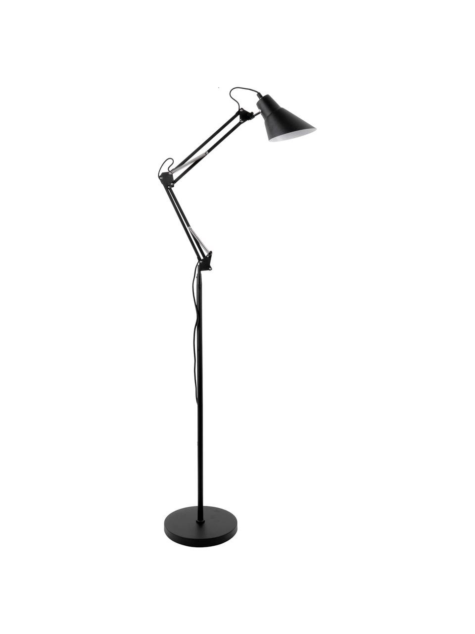 Lampada da terra Fit, Metallo rivestito, Nero, Ø 28 x Alt. 165 cm